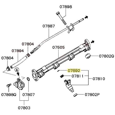 Mitsubishi OEM Injector O-Ring | 1992-2006 Mitsubishi Evo, 1990-1999 Mitsubishi Eclipse GSX/Eagle Talon TSI/Plymouth Laser Turbo, and 1991-1999 Mitsubishi 3000GT VR4/Dodge Stealth R/T (1465A188)