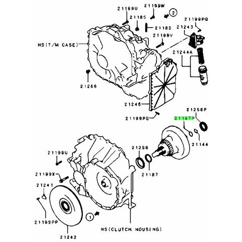 ミヒロ　オプション分 Mitsubishi M/T Case O-Ring | 2008-2015 Mitsubishi Evo X (2509A001