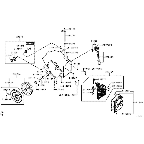OEM Mitsubishi M/T Case Snap Ring | Multiple Mitsubishi Fitments (2509A002)