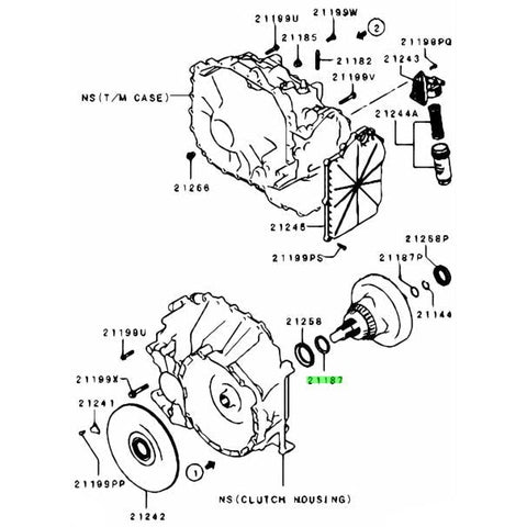 Mitsubishi M/T Case O-Ring | 2008-2015 Mitsubishi Evo X (2509A004)