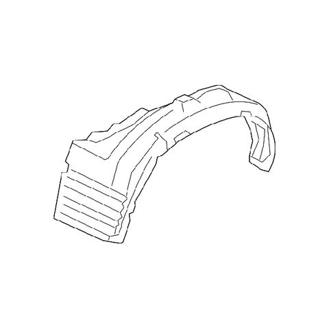 Mitsubishi OEM Front Fender Liner (RH) | 2008-2015 Mitsubishi Evo X (5370A386)