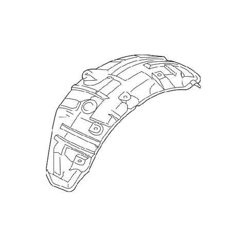 Mitsubishi OEM Rear Fender Liner (LH) | 2008-2015 Mitsubishi Evo X (5370A423)