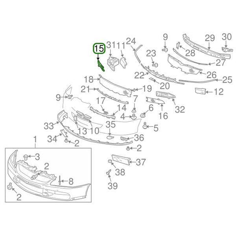 Mitsubishi OEM Front Bumper Grille Outer Mesh (RH) | 2006 Mitsubishi Evo 9 (6402A024)