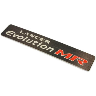 Mitsubishi OEM MR Console Badge | 2001-2006 Mitsubishi Evo 7/8/9 (8011A017)