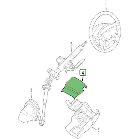 Mitsubishi OEM Upper Column Cover | Multiple Fitments (8065A018XB)