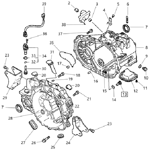 Mitsubishi Transmission Drain Plug | 2001-2005 Chysler Sebring and 2001-2005 Dodge Stratus (MB569372)