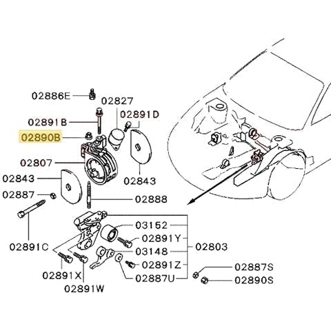 Mitsubishi LH Motor Mount Nut | 1995-1999 Mitsubishi Eclipse/Eagle Talon (MB911282)