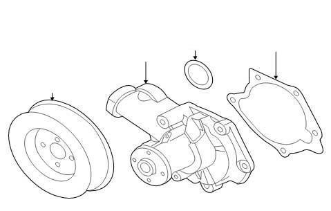 Mitsubishi OEM Water Pump O-Ring | 2008-2016 Mitsubishi Lancer Evolution X (MD030764)