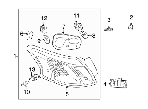Mitsubishi OEM Combo Lamp Assembly Bolt | 2010-2015 Mitsubishi Lancer Non-Evo (MD097012)