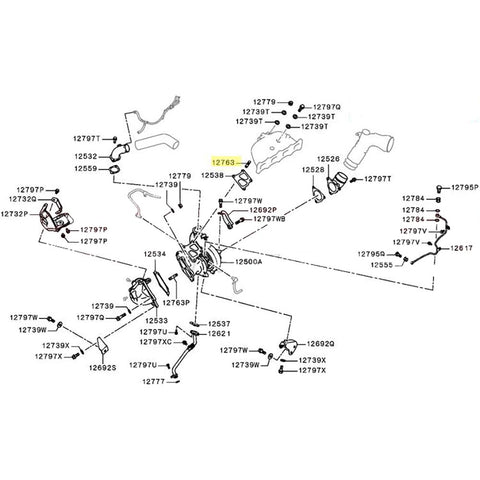 Mitsubishi OEM M10x32 Manifold to Turbo Stud | 2001-2015 Mitsubishi Evo (MD165887)