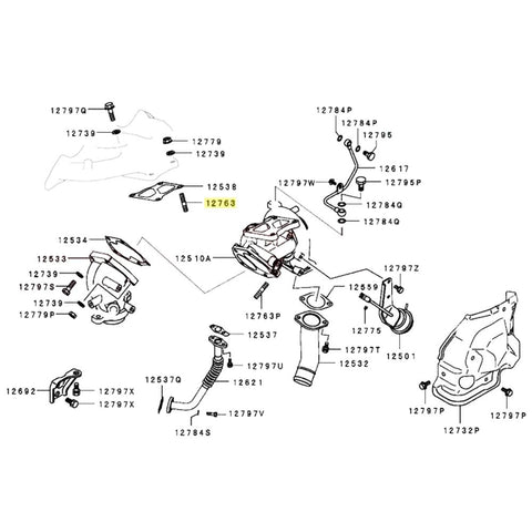 Mitsubishi OEM M10x32 Manifold to Turbo Stud | 2001-2015 Mitsubishi Evo (MD165887)