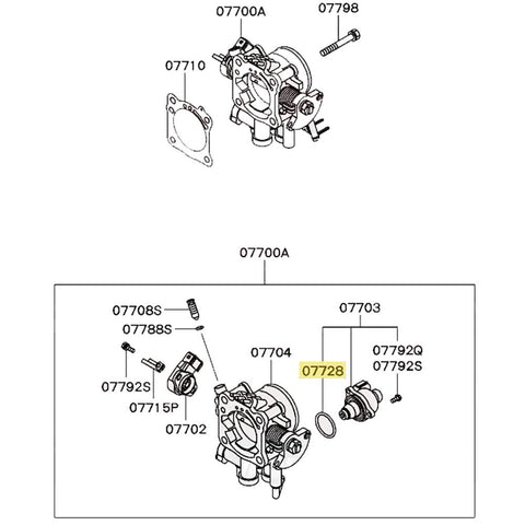Mitsubishi OEM 07728 Idle Air Controller O-Ring | 2001-2006 Mitsubishi Evo 7/8/9 (MD628313)