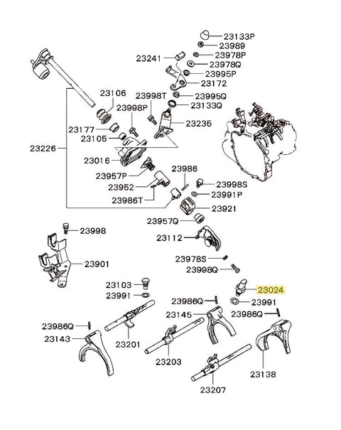 Mitsubishi Back-Up Switch | 1996-2015 Mitsubishi Evo 4-10, 1990-1999 Mitsubishi Eclipse/Eagle Talon/Plymouth Laser, and 1991-1999 Mitsubishi 3000GT (MD730979)