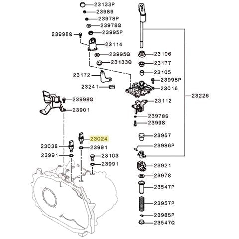 Mitsubishi Back-Up Switch | 1996-2015 Mitsubishi Evo 4-10, 1990-1999 Mitsubishi Eclipse/Eagle Talon/Plymouth Laser, and 1991-1999 Mitsubishi 3000GT (MD730979)