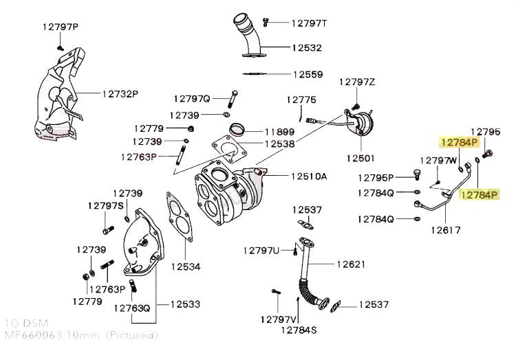 Mitsubishi OEM 12784P 10mm Copper Gasket | Multiple Fitments  