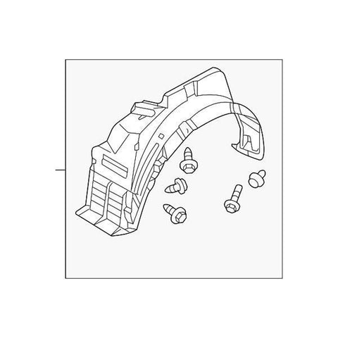 Mitsubishi OEM Front Fender Liner (RH) | 2001-2006 Mitsubishi Evo 7/8/9 (MR954176)