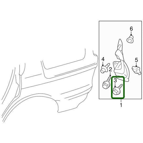 Mitsubishi OEM 9mm Splash Shield Clip | 2008-2015 Mitsubishi Evo X (MR971764)