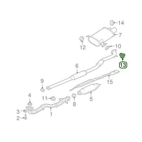 Mitsubishi OEM Exhaust Hanger D | 2003-2006 Mitsubishi Evo 8/9 (MR993670)