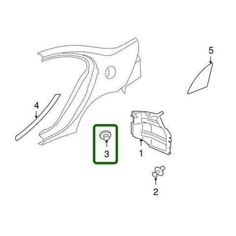 Mitsubishi OEM Splash Shield Clip | 2008-2015 Mitsubishi Evo X (MU001311)