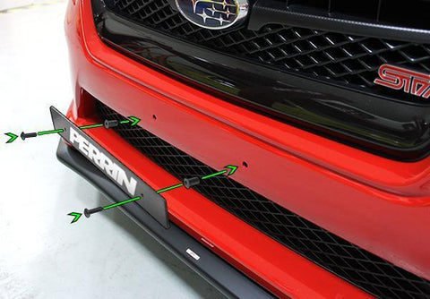 Perrin License Plate Delete | 2018-2019 Subaru WRX/STi (PSP-BDY-112BK)