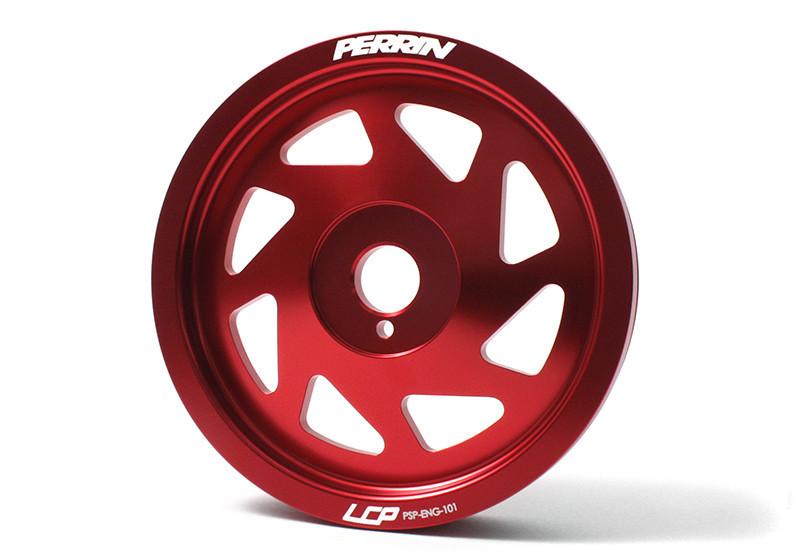 Perrin Performance Red Lightweight Alternator Pulley – For 2007-2021 Subaru STI – PSP-ENG-119RD