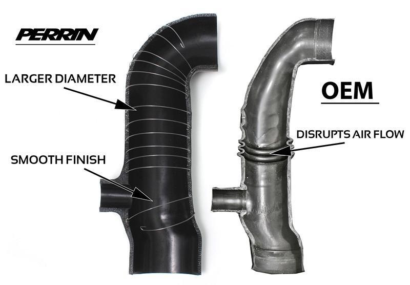 Perrin 3in Turbo Inlet Hose | Multiple Fitments (PSP-INT-410BK 
