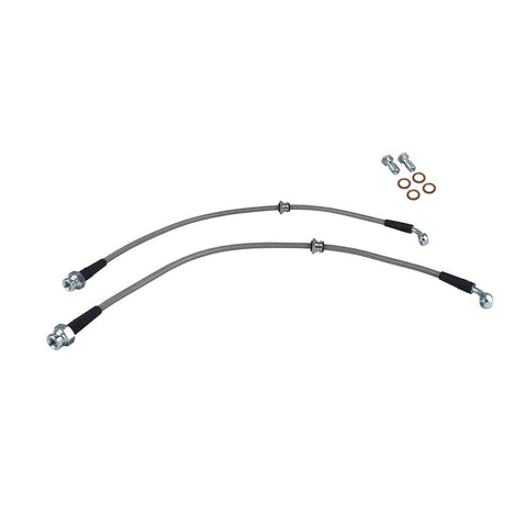 P2M Steel Braided Front Brake Lines | 1989-1998 Nissan 240SX (P2-240SXFR)