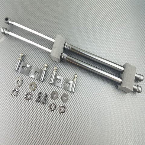 P2M Black Engine Hood Damper | 2003-2006 Mitsubishi Evo 8/9 (P2-BHDEVO89-TP)