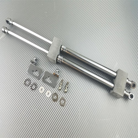 P2M Black Engine Hood Damper | 1993-1997 Mazda RX7 (P2-BHDFDRX7-TP)