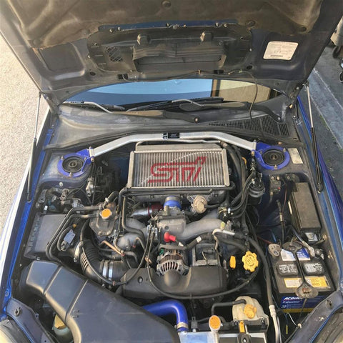 P2M Black Engine Hood Damper | 2002-2007 Subaru WRX/STI (P2-BHDGDAB-TP)