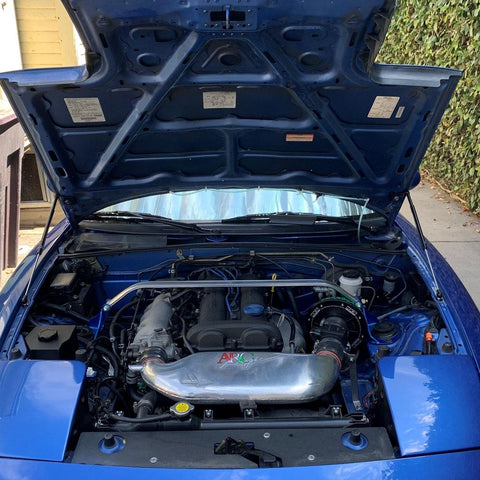 P2M Black Engine Hood Damper | 1988-2005 Mazda MX-5 Miata (P2-BHDNABMX5-TP)