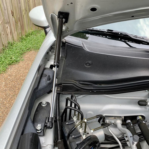 P2M Black Engine Hood Damper | 2016-2025 Mazda MX-5 Miata (P2-BHDNDMX5-TP)