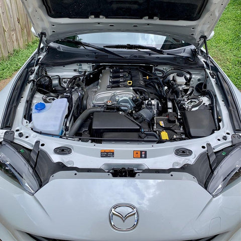 P2M Black Engine Hood Damper | 2016-2021 Mazda MX-5 Miata (P2-BHDNDMX5-TP)