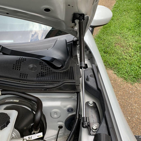 P2M Black Engine Hood Damper | 2016-2025 Mazda MX-5 Miata (P2-BHDNDMX5-TP)