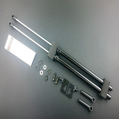 P2M Black Engine Hood Damper | 1995-1998 Nissan S14 240SX (P2-BHDNS14-TP)