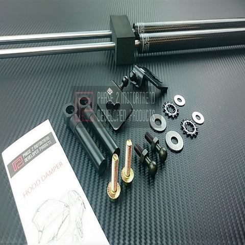 P2M Carbon Engine Hood Damper | 2000-2009 Honda S2000 (P2-CHDHS2K-TP)