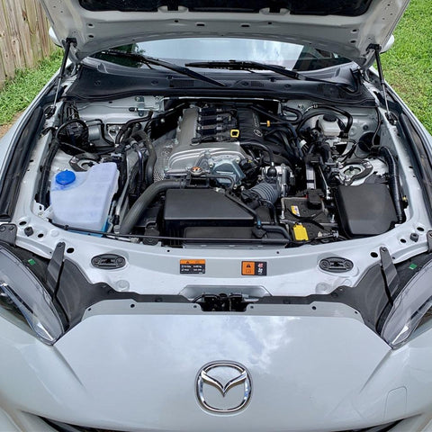 P2M Carbon Engine Hood Damper | 2016-2021 Mazda MX-5 Miata (P2-CHDNDMX5-TP)