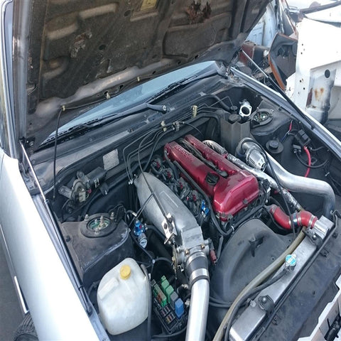 P2M Carbon Engine Hood Damper | 1989-1994 Nissan S13 240SX (P2-CHDNS13-TP)