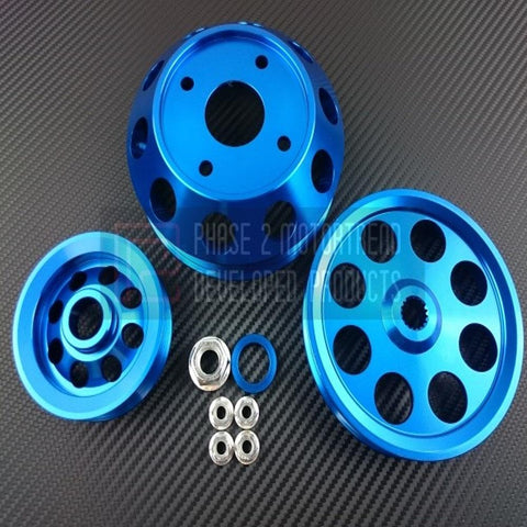 P2M 3Pcs Pulley Kit | Nissan S13 SR20DET (P2-EPKNS13B-CCR)