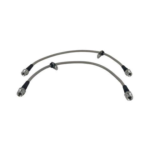 P2M Steel Braided Front Brake Lines | 2007-2010 Mitsubishi Evo X AWD (P2-EVOXFR)