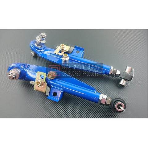 P2M Adjustable Front Lower Control Arms | 1995-1998 Nissan S14 240SX (P2-FLCANS14-HC)