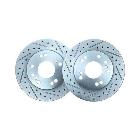 P2M Slotted/Drilled Front Brake Rotors | 1989-1998 Nissan 240SX (P2-S1314FBKR)