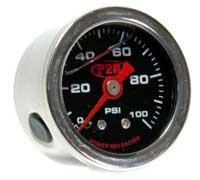 P2R Gauges / Liquid Fuel Pressure Gauge - 1 1/2 - Modern Automotive Performance
