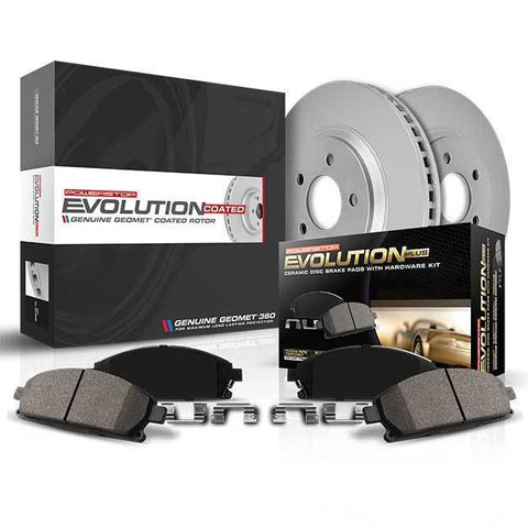 Power Stop Z17 Evolution Coated Front Brake Kit | Multiple Fitments (CRK6082)