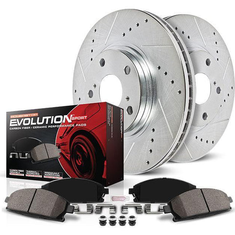 Power Stop Z23 Evolution Sport Front Brake Kit | Multiple Fitments (K6082)