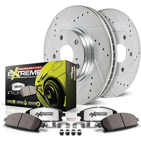 Power Stop Z26 Street Warrior Front Brake Kit | Multiple Fitments (K6082-26)