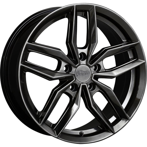 Primax Model 776 5x100 Bolt 15x6.5" Size 38 Offset Wheels in Chromium Black