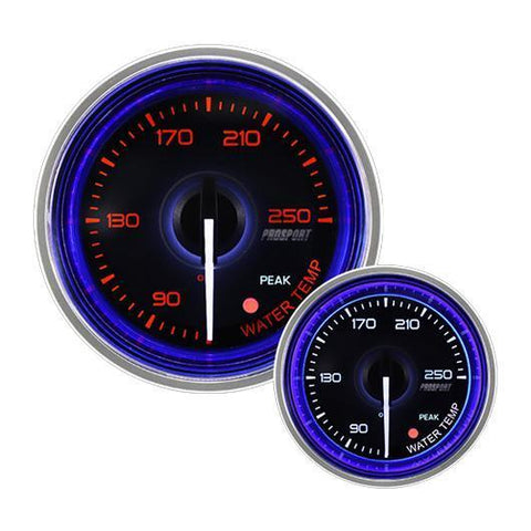 Prosport Crystal Blue 52mm Water Temperature Gauge (216CLSNWAWTU-R.F)