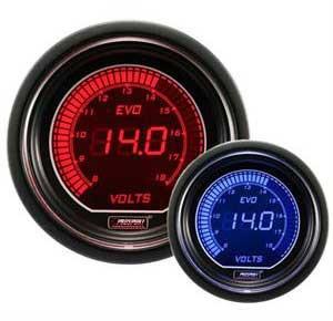Prosport Evo Series 52mm Electrical Digital Volt Gauge - Modern Automotive Performance
