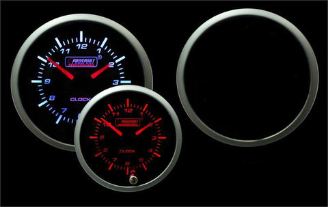 Prosport Metric 52mm Volt Gauge with Clock (216SMCKSWL270)